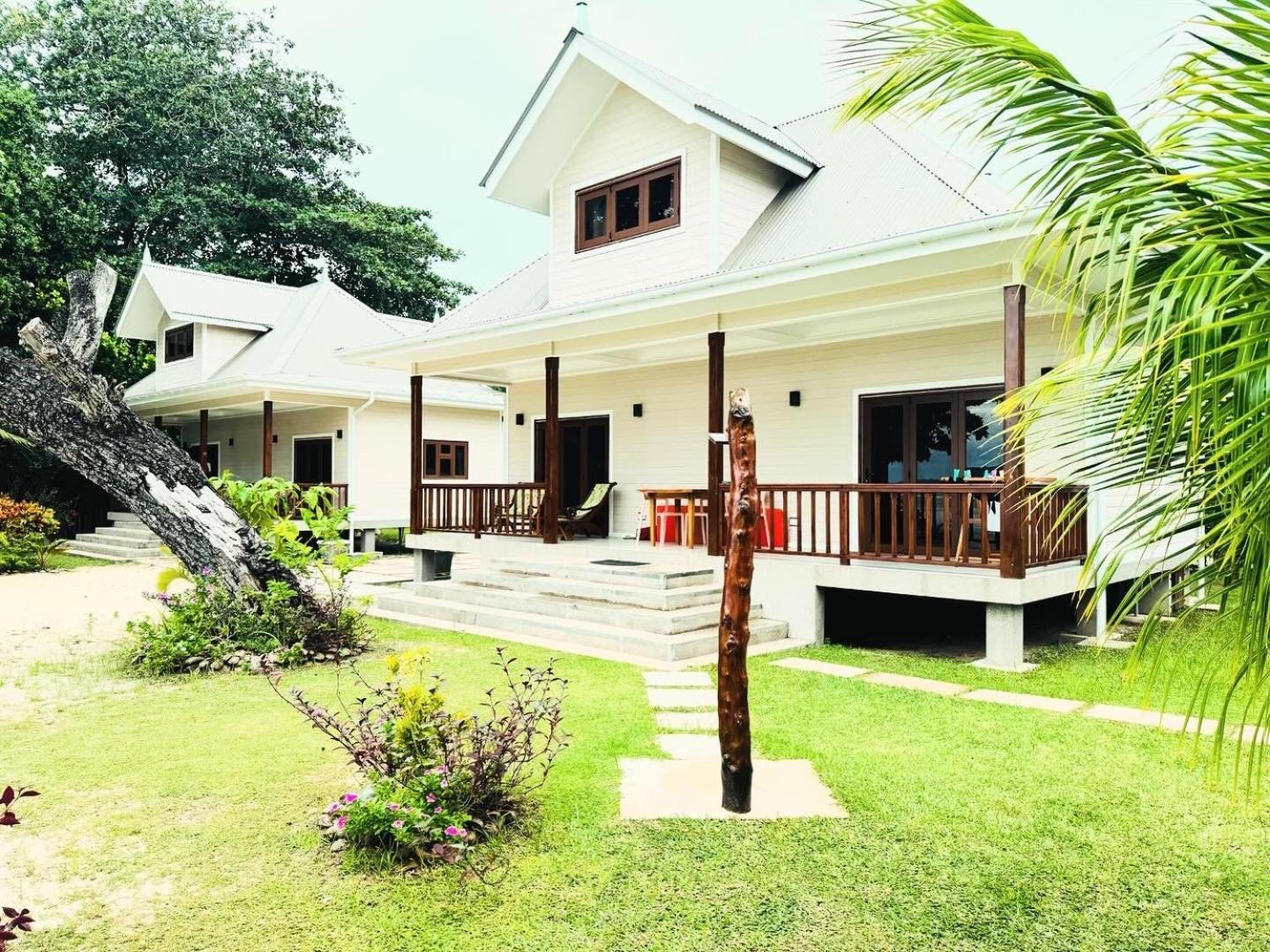 Digwa Beach Chalet Isola di Isola di La Digue Esterno foto